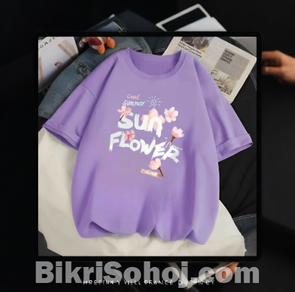 Drop Shoulder Ladies T-shirt